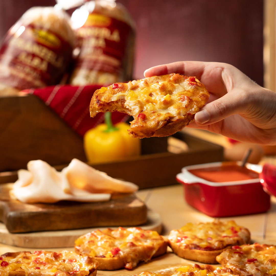 pizza pe paine